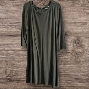 Tommy Bahama Olive Long Sleeve Dress